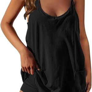 Mini Dress Onesie Oversized Romper w/ Pockets